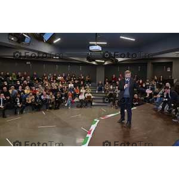 Foto Manzoni Tiziano/LaPresse 13-1-2023Bergamo Italia - Cronaca - Bergamo presentazione candidati Pd con Majorino capo lista pd Lombardia