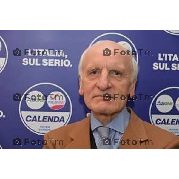 Foto Manzoni Tiziano/LaPresse 13-1-2023Bergamo Italia - Cronaca - Bergamo presentazione candidati Italia Viva Calenda MINELLI LUCIANO MEDICO