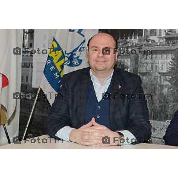 Tiziano Manzoni/LaPresse 17-01- 2023 Bergamo, Italia Cronaca Bergamo presentazione candidati Lega regionali 2023 Giorgio Bertazzoli