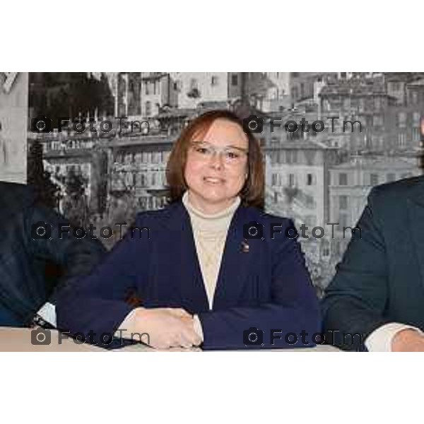 Tiziano Manzoni/LaPresse 17-01- 2023 Bergamo, Italia Cronaca Bergamo presentazione candidati Lega regionali 2023 Sara Fumagalli