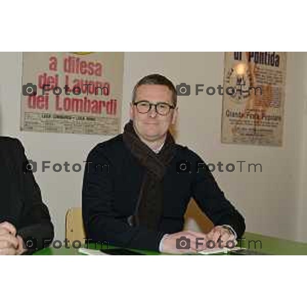 Tiziano Manzoni/LaPresse 17-01- 2023 Bergamo, Italia Cronaca Bergamo presentazione candidati Lega regionali 2023 Giovanni Malanchini