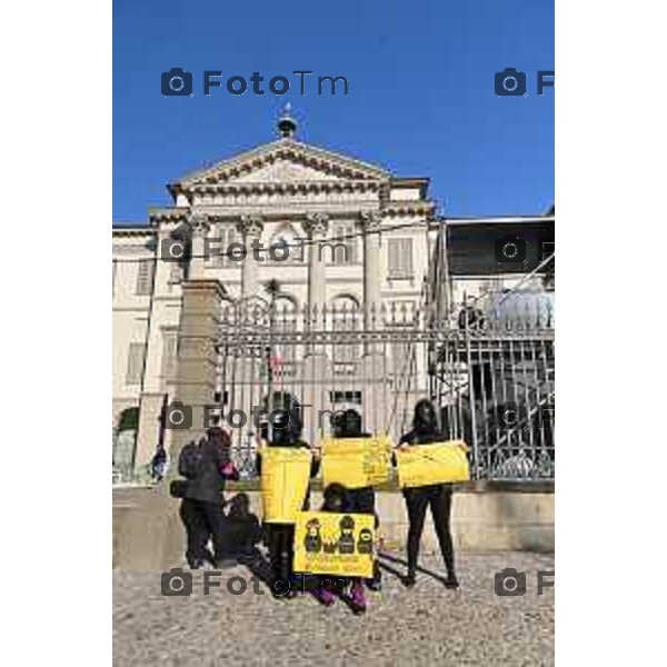 Foto Manzoni Tiziano/LaPresse 28-1-2023Bergamo Italia - Cronaca - Bergamo Accademia Carrara protesta per poche opere femminili dalle femministe non una di meno