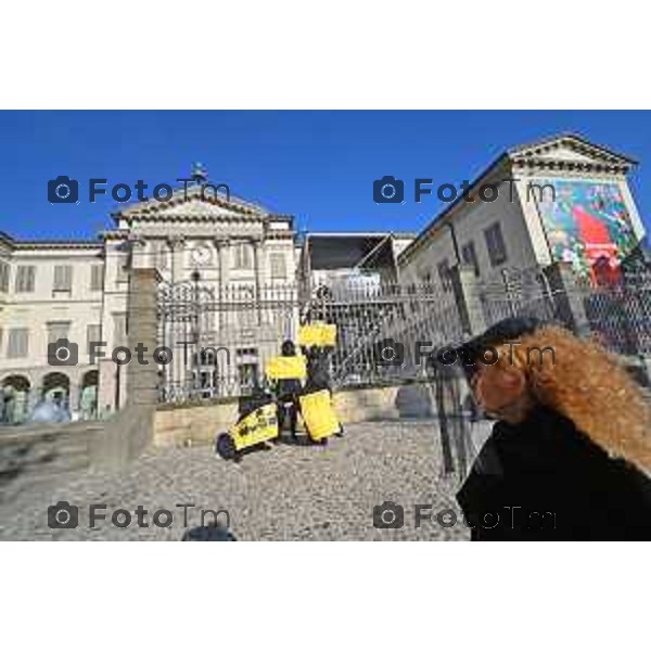 Foto Manzoni Tiziano/LaPresse 28-1-2023Bergamo Italia - Cronaca - Bergamo Accademia Carrara protesta per poche opere femminili dalle femministe non una di meno