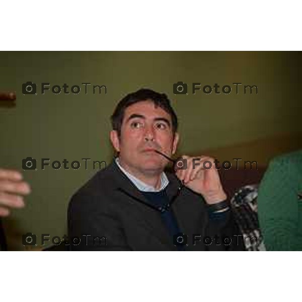 Tiziano Manzoni/LaPresse 07-2- 2023 Bergamo, Italia Cronaca Bergamo Nicola FRATOIANNI, Segretario nazionale di Sinistra Italiana, per sostenere candidati regionali in Lombardia sul collegio di Bergamo.