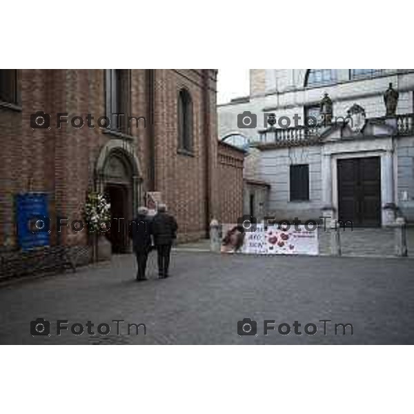 Fot Paolo Vezzoli for Tiziano Manzoni /LaPresse 9-02-2023Bergamo Italia - Cronaca - Romano di Lombardia Funerale di Yana Maliko