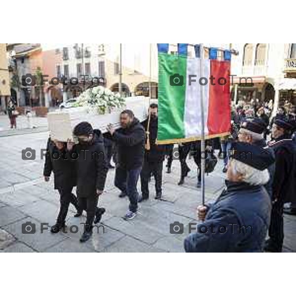 Fot Paolo Vezzoli for Tiziano Manzoni /LaPresse 9-02-2023Bergamo Italia - Cronaca - Romano di Lombardia Funerale di Yana Maliko