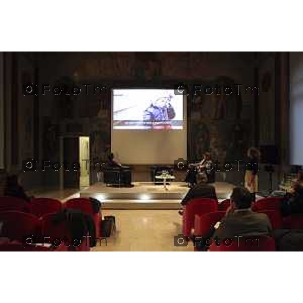 Conferenza stampa di inaugurazione della mostra "The Last Drop" del fotografo Fabrizio Spucches per Fondazione CESVI al chiostro di Santa Marta. Interventi del sindaco Giorgio Gori, dell’assessore alla cultura Nadia Ghisalberti, del direttore generale Lombardia di Intesa Sanpaolo Gianluigi Venturini, della presidente di Fondazione CESVI Gloria Zavatta e del fotografo Fabrizio Spucches. Bergamo, 24 febbraio 2023.