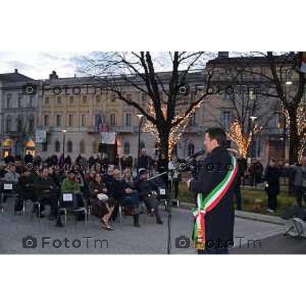 Tiziano Manzoni/LaPresse 3-3- 2023 Bergamo, Italia Cronaca onclusione dei lavori che hanno rinnovato l’area progettata a inizio Novecento da Piacentini e Quaroni. Piazza Matteotti