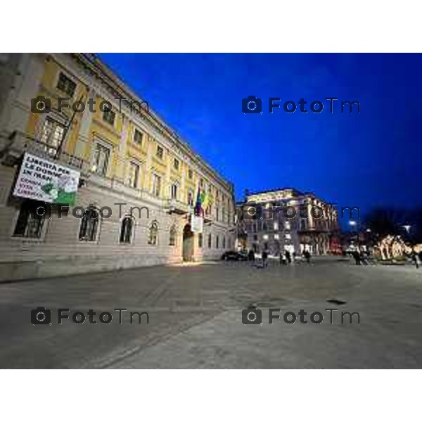 Tiziano Manzoni/LaPresse 3-3- 2023 Bergamo, Italia Cronaca onclusione dei lavori che hanno rinnovato l’area progettata a inizio Novecento da Piacentini e Quaroni. Piazza Matteotti