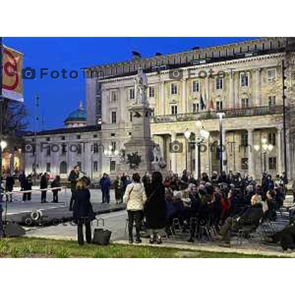 Tiziano Manzoni/LaPresse 3-3- 2023 Bergamo, Italia Cronaca onclusione dei lavori che hanno rinnovato l’area progettata a inizio Novecento da Piacentini e Quaroni. Piazza Matteotti