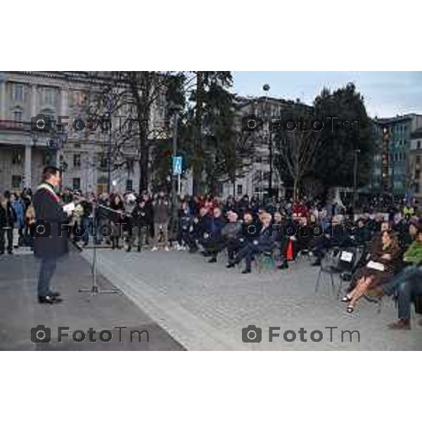 Tiziano Manzoni/LaPresse 3-3- 2023 Bergamo, Italia Cronaca onclusione dei lavori che hanno rinnovato l’area progettata a inizio Novecento da Piacentini e Quaroni. Piazza Matteotti