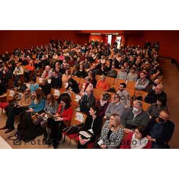 Foto Manzoni Tiziano/LaPresse 04-03-2023Bergamo Italia - Cronaca - Bergamo presentazione ufficiale della Settimana della Cultura Casa del Giovane.