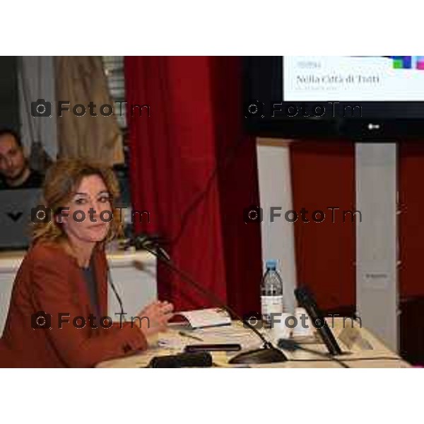 Foto Manzoni Tiziano/LaPresse 04-03-2023Bergamo Italia - Cronaca - Bergamo presentazione ufficiale della Settimana della Cultura Casa del Giovane.