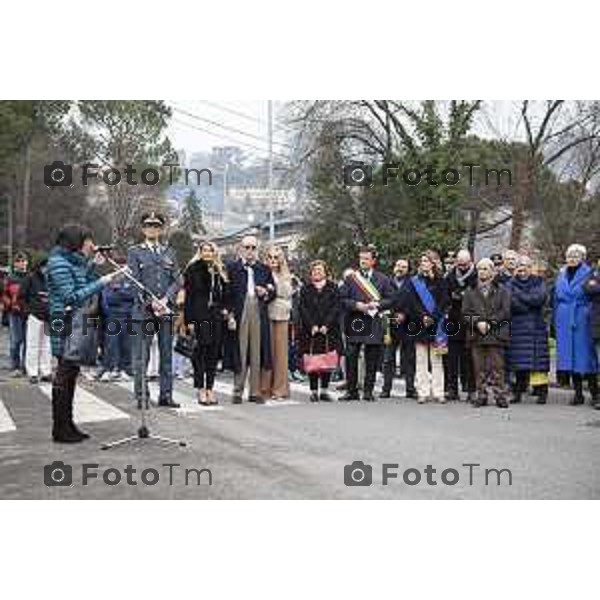 Inaugurazione della targa commemorativa in memoria del brefotrofio di Bergamo (attivo dal 1928 al 1975). Bergamo, 23 febbraio 2023.