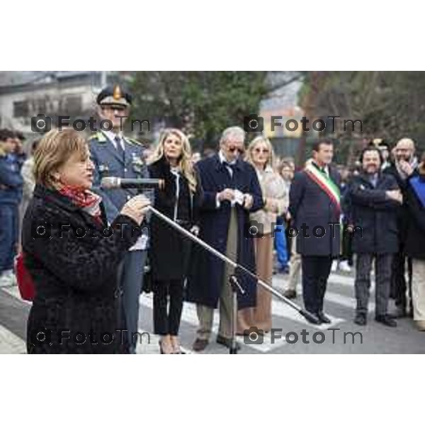 Inaugurazione della targa commemorativa in memoria del brefotrofio di Bergamo (attivo dal 1928 al 1975). L’intervento del direttore generale dell’ASST Bergamo Maria Beatrice Stasi. Bergamo, 23 febbraio 2023.