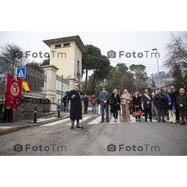 Inaugurazione della targa commemorativa in memoria del brefotrofio di Bergamo (attivo dal 1928 al 1975). L’intervento di Vittorio Feltri. Bergamo, 23 febbraio 2023.