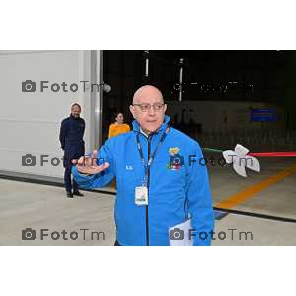 Foto Tiziano Manzoni/LaPresse Bergamo Italia Cronaca 06-03-2023 Aaeroporto di Milano Bergamo,presentazione nuovo hangar Ryanair, che nell’occasione celebrerà il ventennale della sua base operativa Eugenio Sorrentino