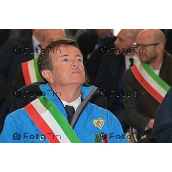 Foto Tiziano Manzoni/LaPresse Bergamo Italia Cronaca 06-03-2023 Aaeroporto di Milano Bergamo,presentazione nuovo hangar Ryanair, che nell’occasione celebrerà il ventennale della sua base operativa Giorgio Gori