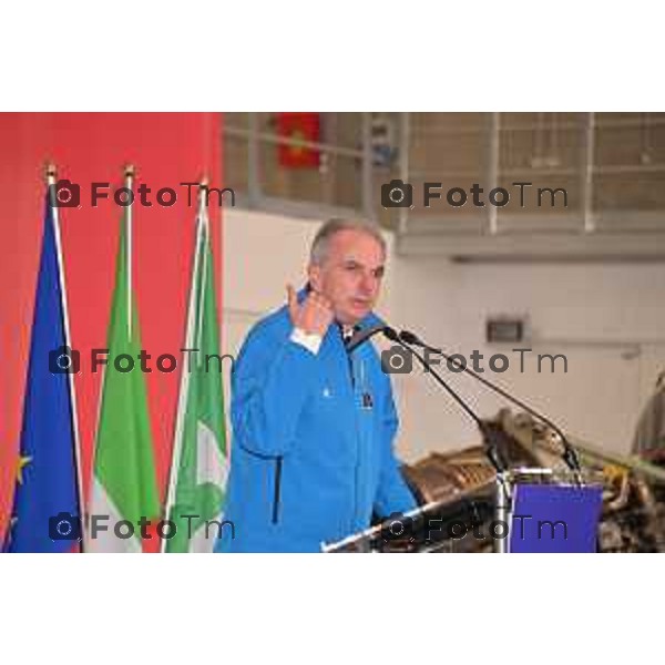 Foto Tiziano Manzoni/LaPresse Bergamo Italia Cronaca 06-03-2023 Aaeroporto di Milano Bergamo,presentazione nuovo hangar Ryanair, che nell’occasione celebrerà il ventennale della sua base operativa