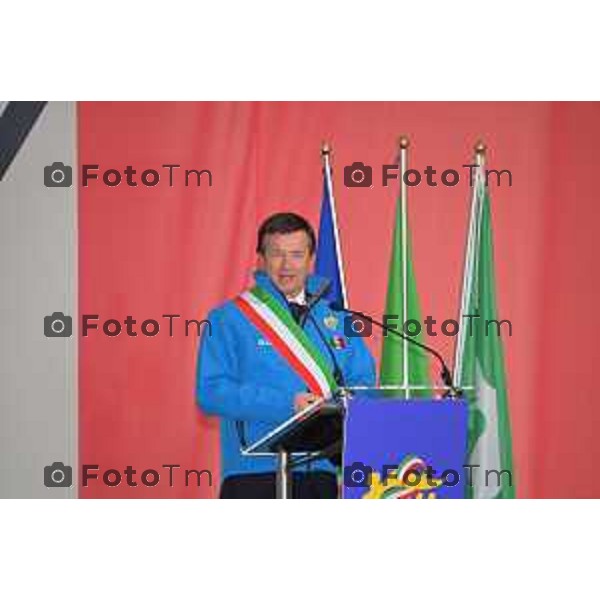 Foto Tiziano Manzoni/LaPresse Bergamo Italia Cronaca 06-03-2023 Aaeroporto di Milano Bergamo,presentazione nuovo hangar Ryanair, che nell’occasione celebrerà il ventennale della sua base operativa Giorgio Gori