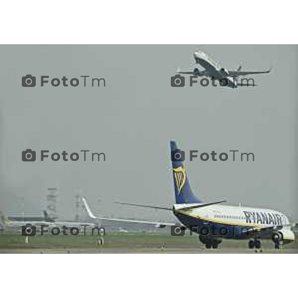 Foto Tiziano Manzoni/LaPresse Bergamo Italia Cronaca 06-03-2023 Aaeroporto di Milano Bergamo,presentazione nuovo hangar Ryanair, che nell’occasione celebrerà il ventennale della sua base operativa