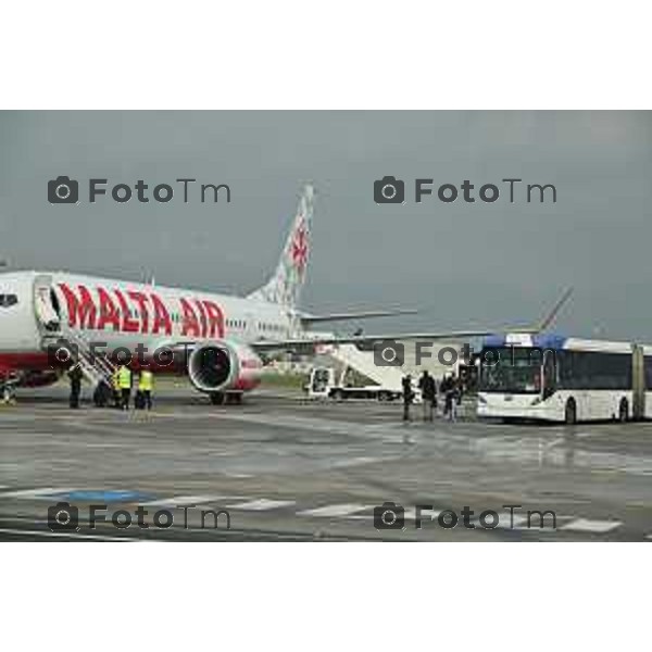 Foto Tiziano Manzoni/LaPresse Bergamo Italia Cronaca 06-03-2023 Aaeroporto di Milano Bergamo,presentazione nuovo hangar Ryanair, che nell’occasione celebrerà il ventennale della sua base operativa