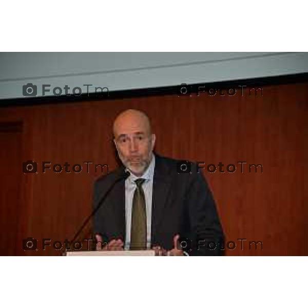 Tiziano Manzoni/LaPresse 9-3- 2023 Bergamo, Italia Cronaca Bergamo presentazione expo 2023 Progetto FUTURA Brescia e Bergamo Davide Lenarduzzi − Amministratore Delegato PromoBerg