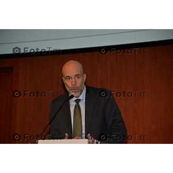 Tiziano Manzoni/LaPresse 9-3- 2023 Bergamo, Italia Cronaca Bergamo presentazione expo 2023 Progetto FUTURA Brescia e Bergamo Davide Lenarduzzi − Amministratore Delegato PromoBerg