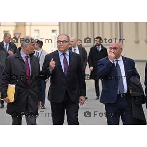 Foto Manzoni Tiziano/LaPresse 10-03-2023Bergamo Italia - Cronaca - Procuratore di Palermo, dott. Maurizio De Lucia e il Procuratore di Brescia dott. Francesco Prete, insieme a Giuseppe Antoci, Presidente Onorario della Fondazione Caponnetto.