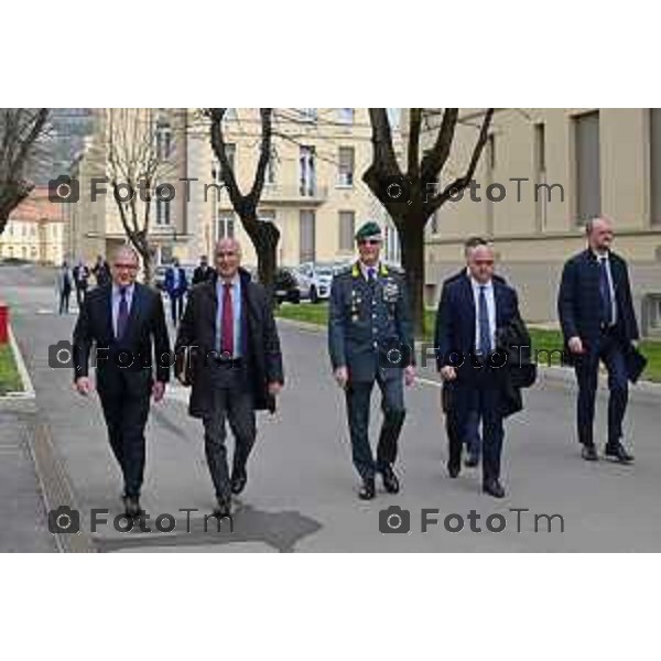 Foto Manzoni Tiziano/LaPresse 10-03-2023Bergamo Italia - Cronaca - Procuratore di Palermo, dott. Maurizio De Lucia e il Procuratore di Brescia dott. Francesco Prete, insieme a Giuseppe Antoci, Presidente Onorario della Fondazione Caponnetto.