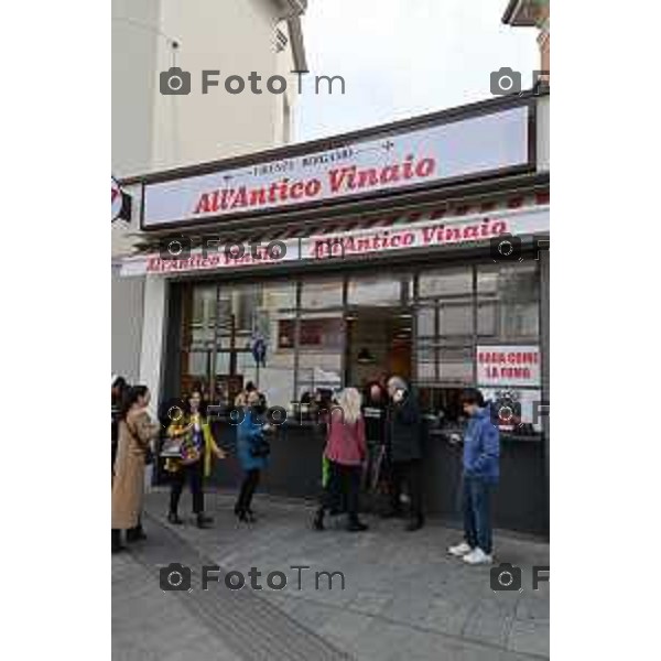 Foto Manzoni Tiziano/LaPresse 10-03-2023 Bergamo pre-opening del primo store All’Antico Vinaio a Bergamo, il primo in joint venture con Antonio Percassi. Tommaso Mazzanti