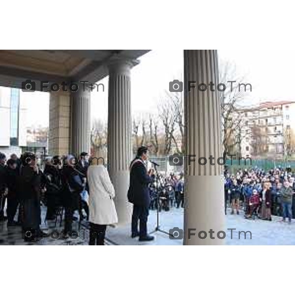 Tiziano Manzoni/LaPresse 10-03- 2023 Bergamo, Italia Cronaca BergamoBergamo Inaugurazione uffici servizi sociali Piazzetta Marcovici