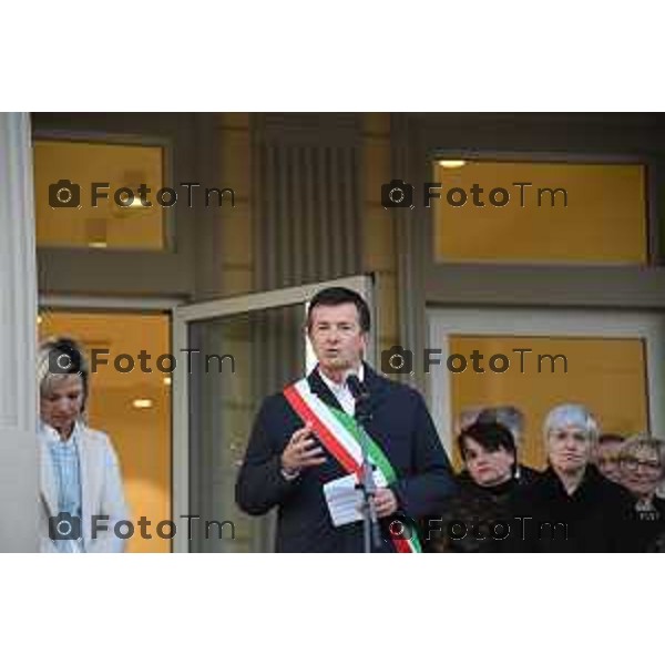 Tiziano Manzoni/LaPresse 10-03- 2023 Bergamo, Italia Cronaca BergamoBergamo Inaugurazione uffici servizi sociali Piazzetta Marcovici