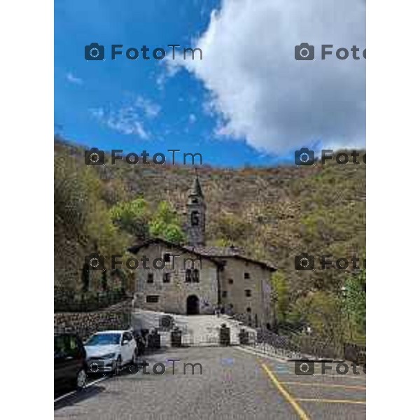 Foto Manzoni Tiziano/LaPresse 15-03-2023Bergamo Italia - Cronaca - Bergamo santuario della Madonna del Perello o santuario di Maria Santissima dell’Olivo in Perello Rigosa frazione di Algua