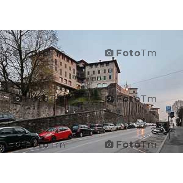 Foto Manzoni Tiziano/LaPresse 9-03-2023Bergamo Italia - Cronaca - Bergamo Alta città alta Seminario vescovile preti