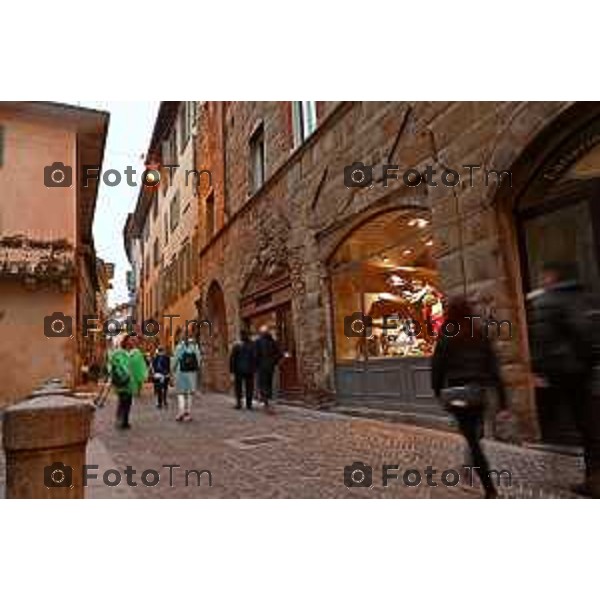 Foto Manzoni Tiziano/LaPresse 9-03-2023Bergamo Italia - Cronaca - Bergamo Alta città alta corsarola via arena