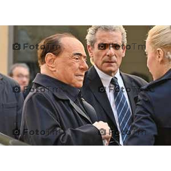 Foto Manzoni Tiziano/LaPresse 9-02-2023Bergamo Italia - Cronaca - Bergamo Silvio Berlusconi al Giopi e la Margi con i Giovani di Forza Italia e M<arta Fascina