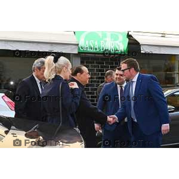 Foto Manzoni Tiziano/LaPresse 9-02-2023Bergamo Italia - Cronaca - Bergamo Silvio Berlusconi al Giopi e la Margi con i Giovani di Forza Italia e M<arta Fascina