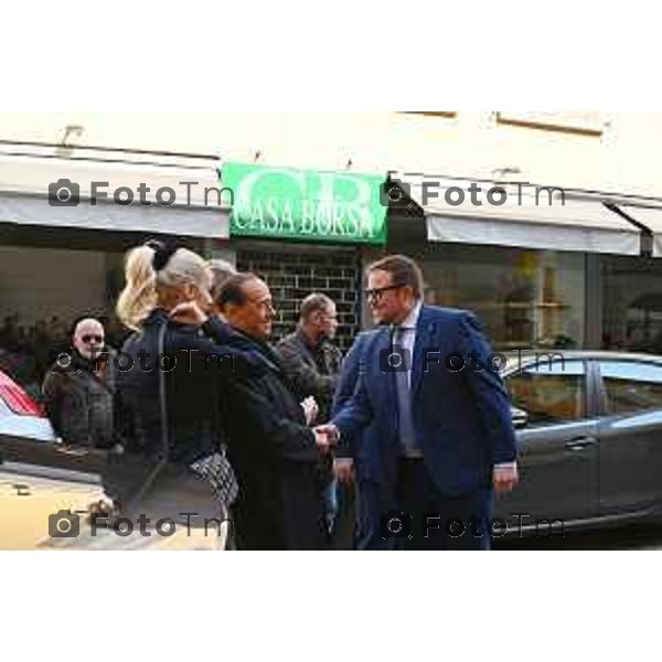 Foto Manzoni Tiziano/LaPresse 9-02-2023Bergamo Italia - Cronaca - Bergamo Silvio Berlusconi al Giopi e la Margi con i Giovani di Forza Italia e M<arta Fascina