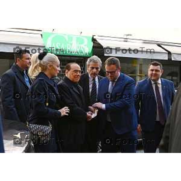 Foto Manzoni Tiziano/LaPresse 9-02-2023Bergamo Italia - Cronaca - Bergamo Silvio Berlusconi al Giopi e la Margi con i Giovani di Forza Italia e M<arta Fascina