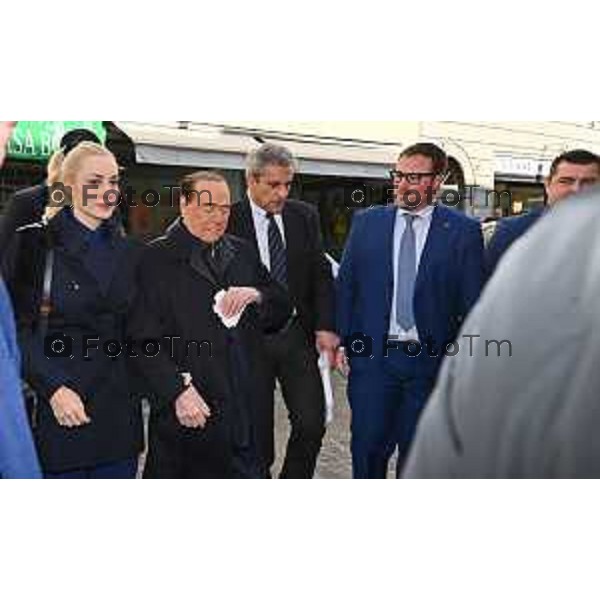 Foto Manzoni Tiziano/LaPresse 9-02-2023Bergamo Italia - Cronaca - Bergamo Silvio Berlusconi al Giopi e la Margi con i Giovani di Forza Italia e M<arta Fascina