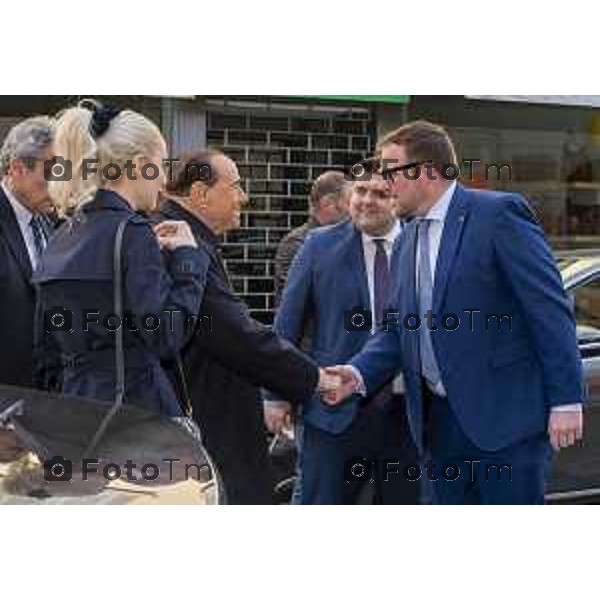 Foto Manzoni Tiziano/LaPresse 9-02-2023Bergamo Italia - Cronaca - Bergamo Silvio Berlusconi al Giopi e la Margi con i Giovani di Forza Italia e M<arta Fascina