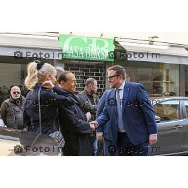 Foto Manzoni Tiziano/LaPresse 9-02-2023Bergamo Italia - Cronaca - Bergamo Silvio Berlusconi al Giopi e la Margi con i Giovani di Forza Italia e M<arta Fascina