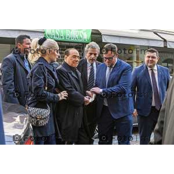 Foto Manzoni Tiziano/LaPresse 9-02-2023Bergamo Italia - Cronaca - Bergamo Silvio Berlusconi al Giopi e la Margi con i Giovani di Forza Italia e M<arta Fascina