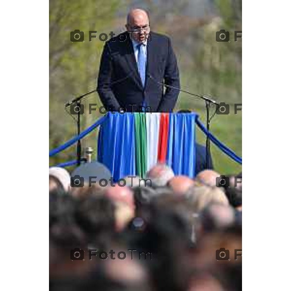 Foto Manzoni Tiziano/LaPresse 18-03-2023Bergamo Italia - Cronaca - ministro Crosetto