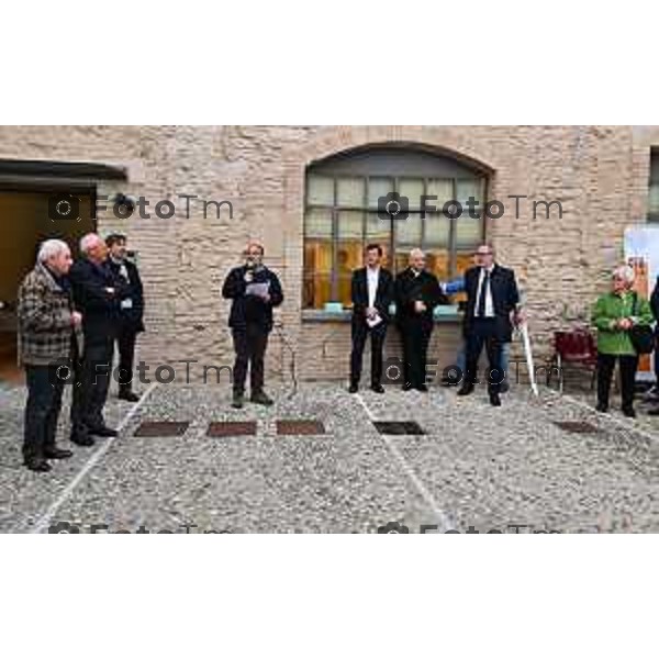 Tiziano Manzoni/LaPresse 21-3- 2023 Bergamo, Italia Cronaca Bergamo Inaugurazione sede CAF ACLI e di ACLI Casa.