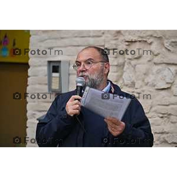 Tiziano Manzoni/LaPresse 21-3- 2023 Bergamo, Italia Cronaca Bergamo Inaugurazione sede CAF ACLI e di ACLI Casa. Daniele Rocchetti, presidente dell\'associazione