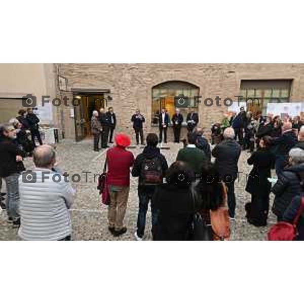 Tiziano Manzoni/LaPresse 21-3- 2023 Bergamo, Italia Cronaca Bergamo Inaugurazione sede CAF ACLI e di ACLI Casa.