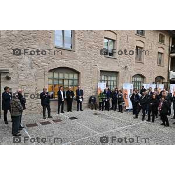 Tiziano Manzoni/LaPresse 21-3- 2023 Bergamo, Italia Cronaca Bergamo Inaugurazione sede CAF ACLI e di ACLI Casa.