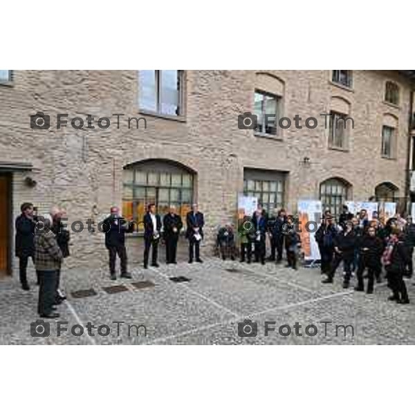 Tiziano Manzoni/LaPresse 21-3- 2023 Bergamo, Italia Cronaca Bergamo Inaugurazione sede CAF ACLI e di ACLI Casa.